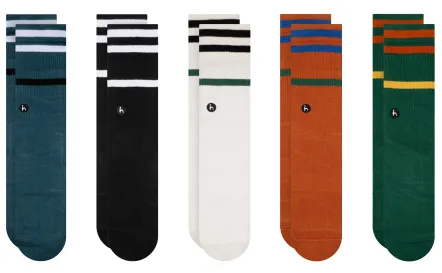 5-Pack Chaussettes Rayures