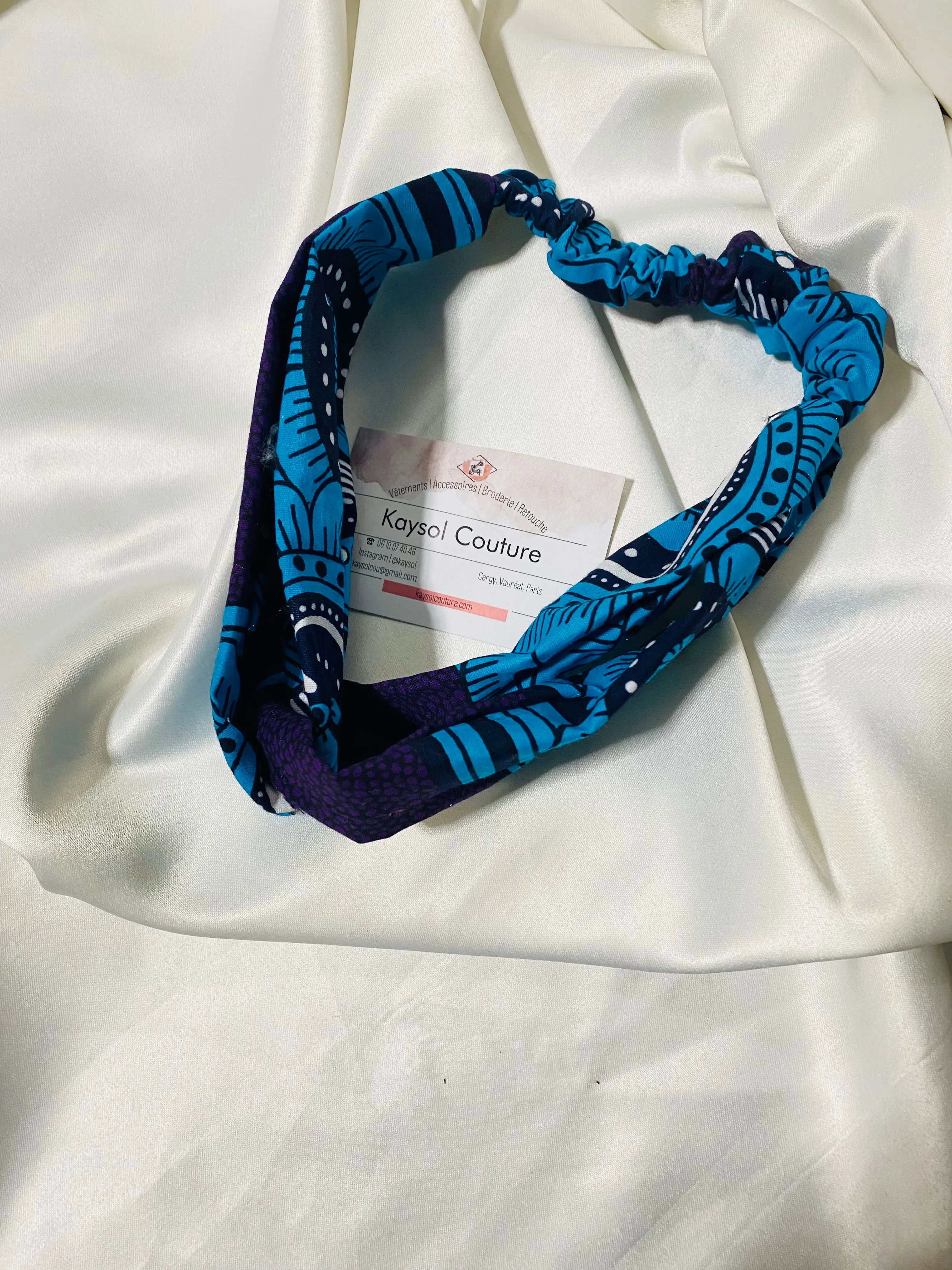 Bandeau en wax croisé