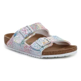 Birkenstock Arizona Enfants Flashy Hologramme Argent Jr 1022173 multicolore
