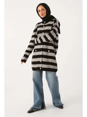 Black - Gray - Cardigan