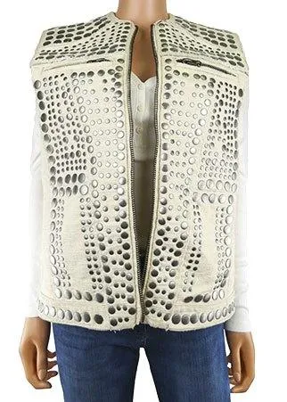 Blouson sans manches -H&M--Beige-36 - S-Féminin