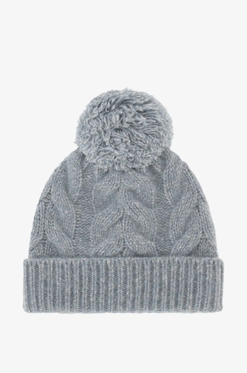 Bonnet scintillant torsadé à pompon