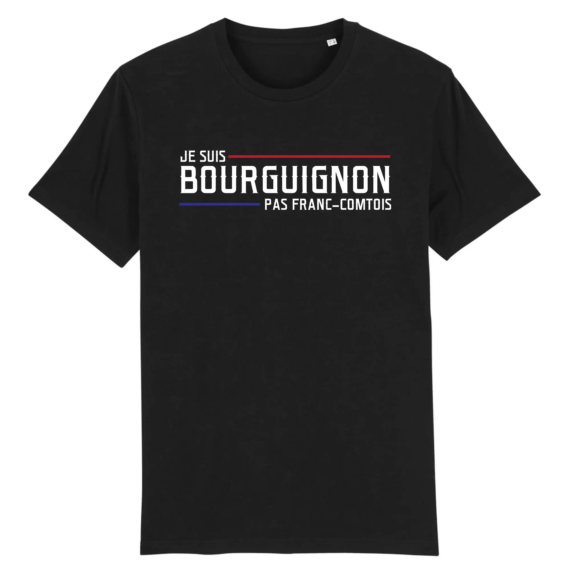 Bourguignon pas F*anc-C*mtois - T-shirt coton bio imprimé FR
