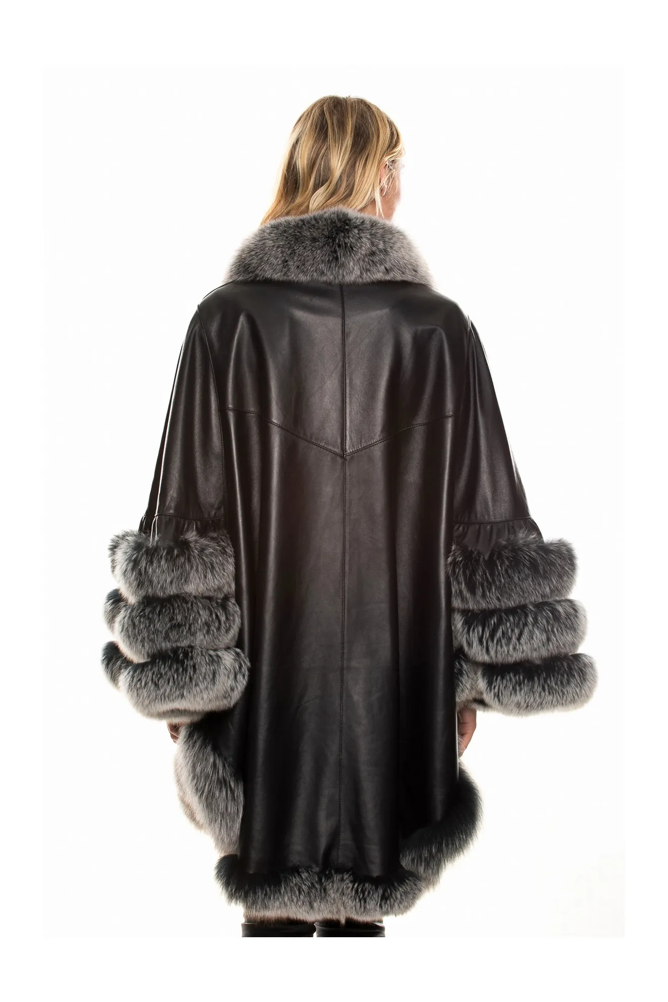 cape 100% agneau renard
