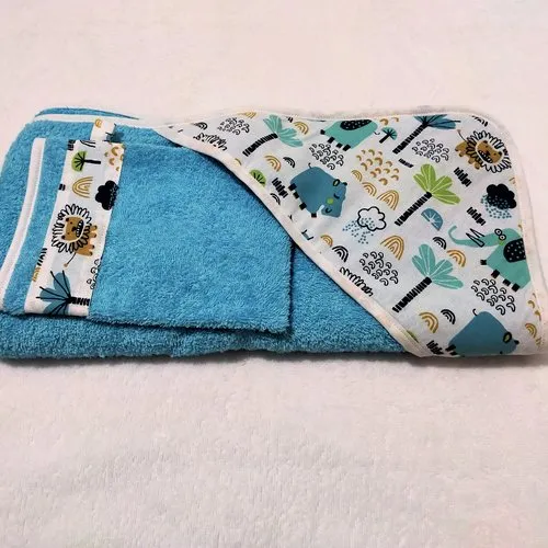 Cape de bain + gant