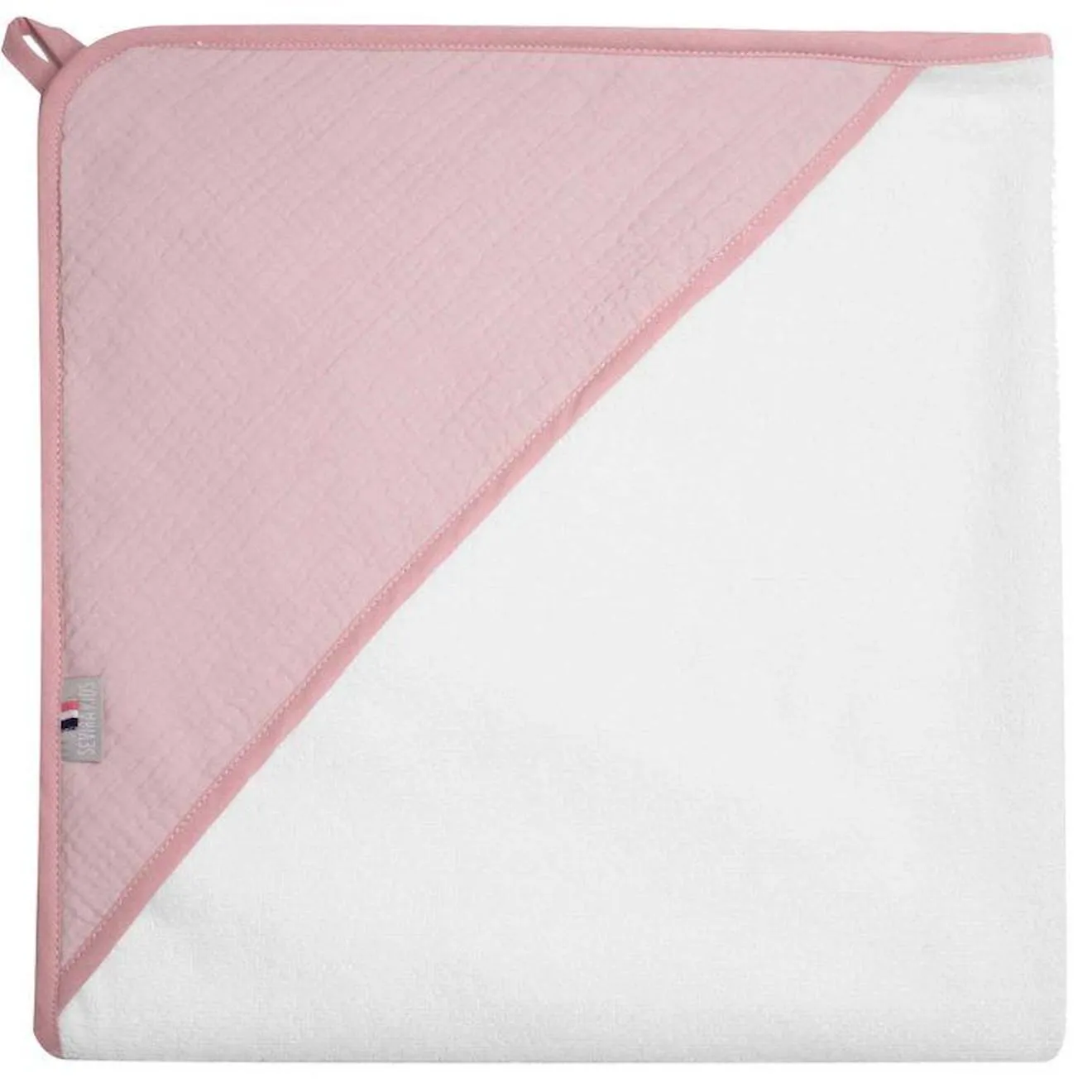 Cape de bain en gaze de coton, Jeanne Vieux Rose TU rose - Sevira Kids