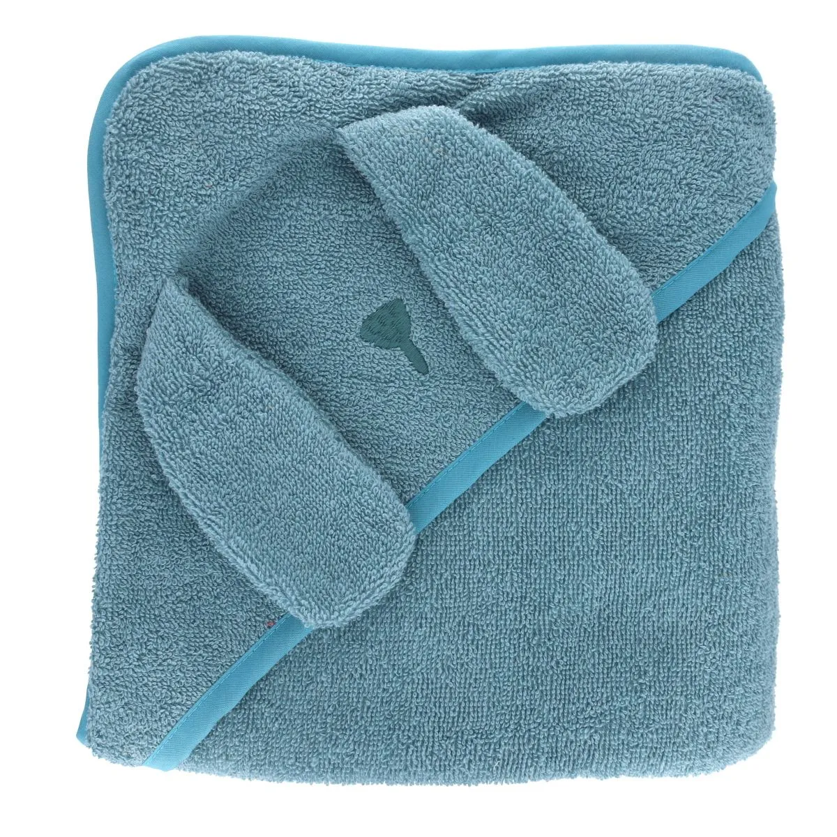 Cape de bain lapin bleu
