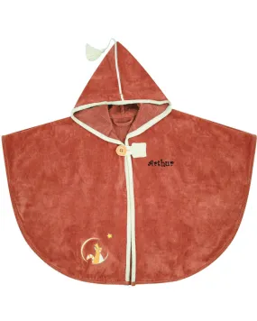 Cape de bain personnalisée - Panda roux terracotta