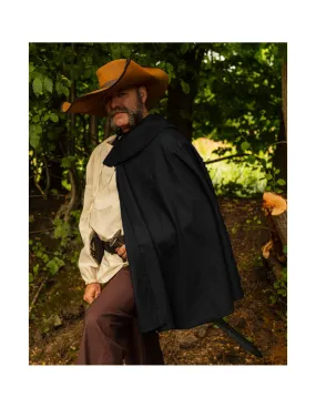 Cape de mousquetaire modèle Tilly, noire ⚔️ Boutique Épées