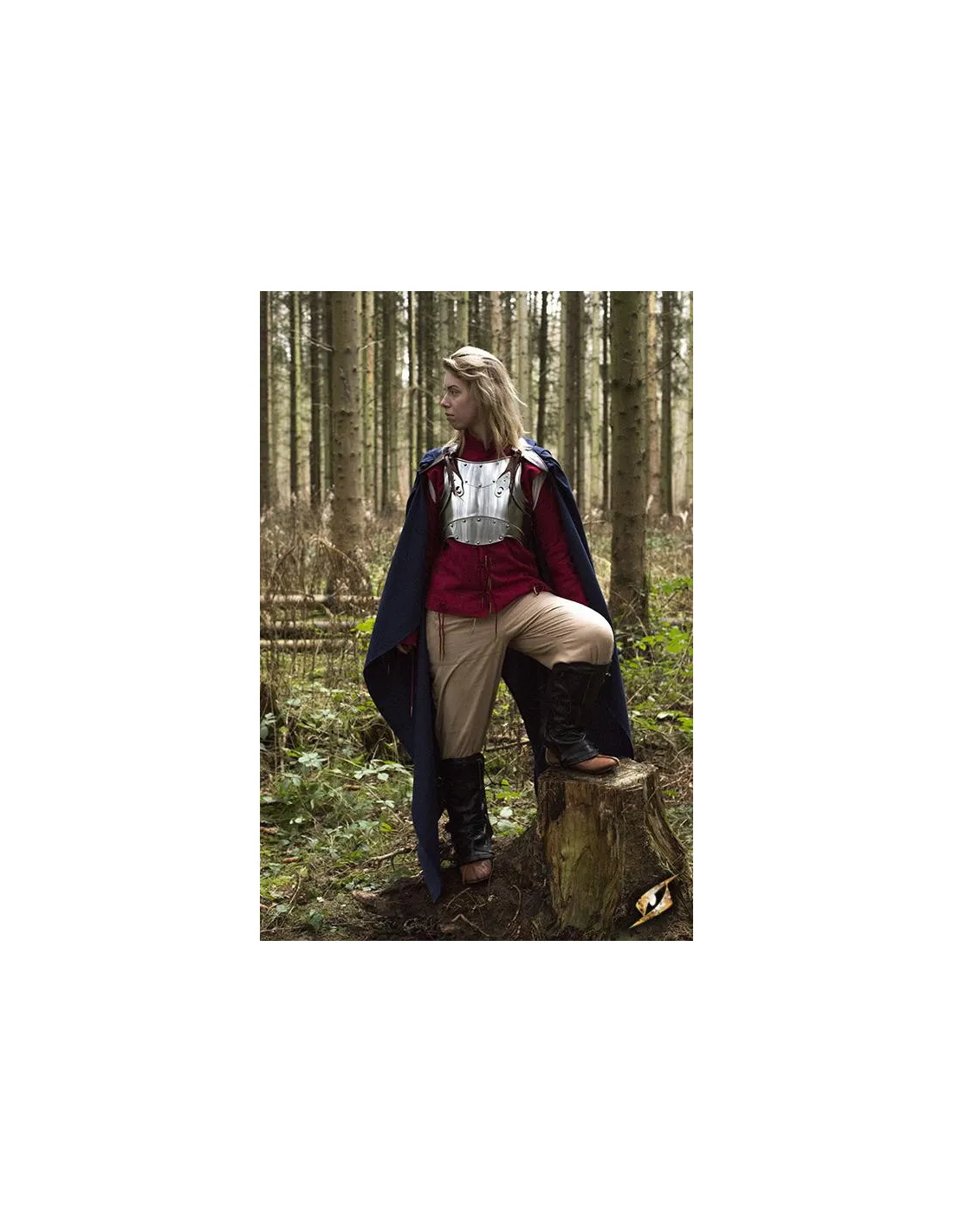 Cape en coton Regulus bleu, taille unique ⚔️ Boutique Épées