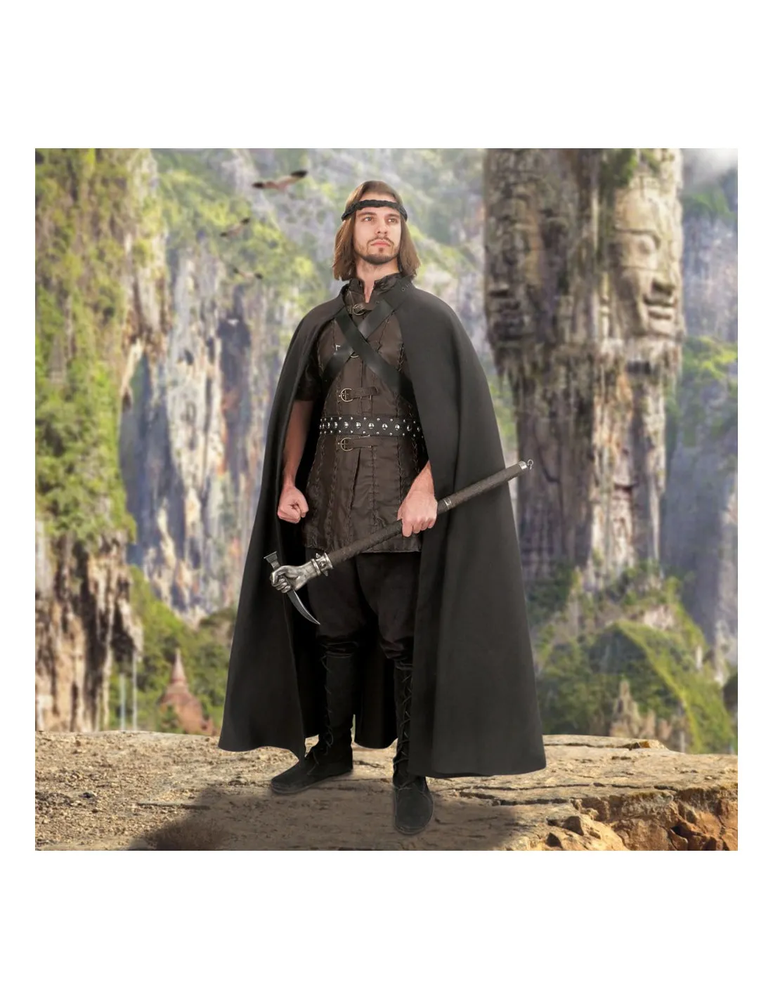 Cape longue d'aventurier ⚔️ Boutique Épées