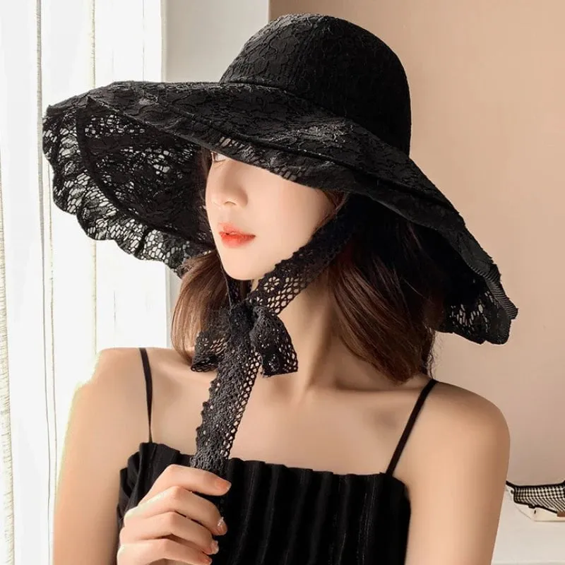 Chapeau d'été en dentelle