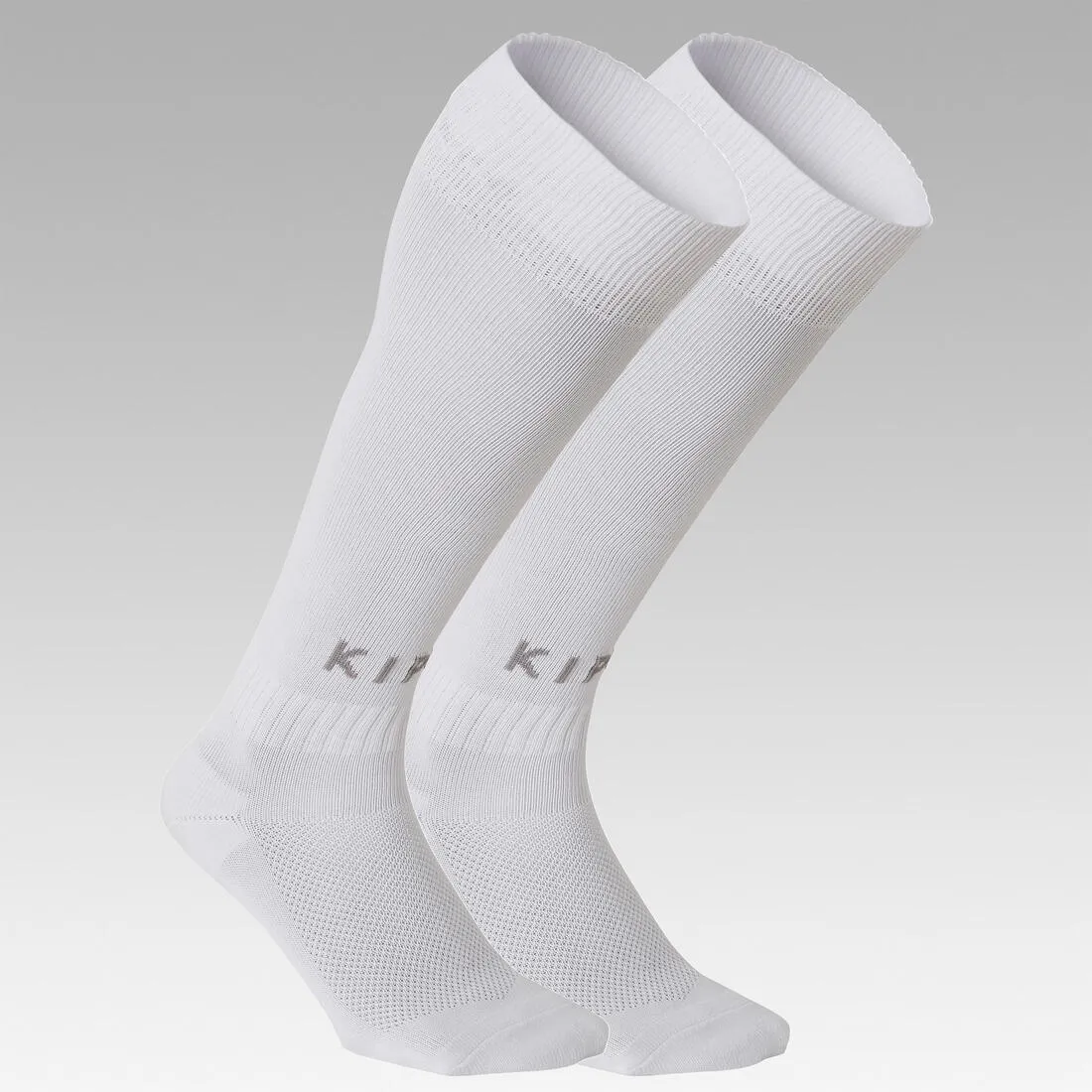 Chaussettes de football enfant F100 blanche