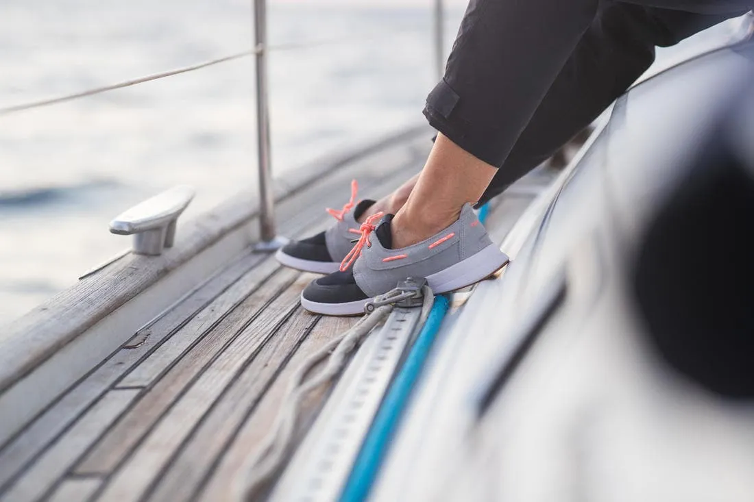 Chaussures bateau femme Cruise 100 vert Blue grey