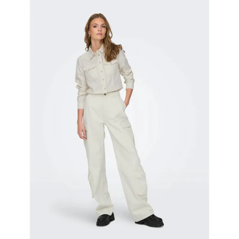 Chemise alexa écru femme - Only | wimod