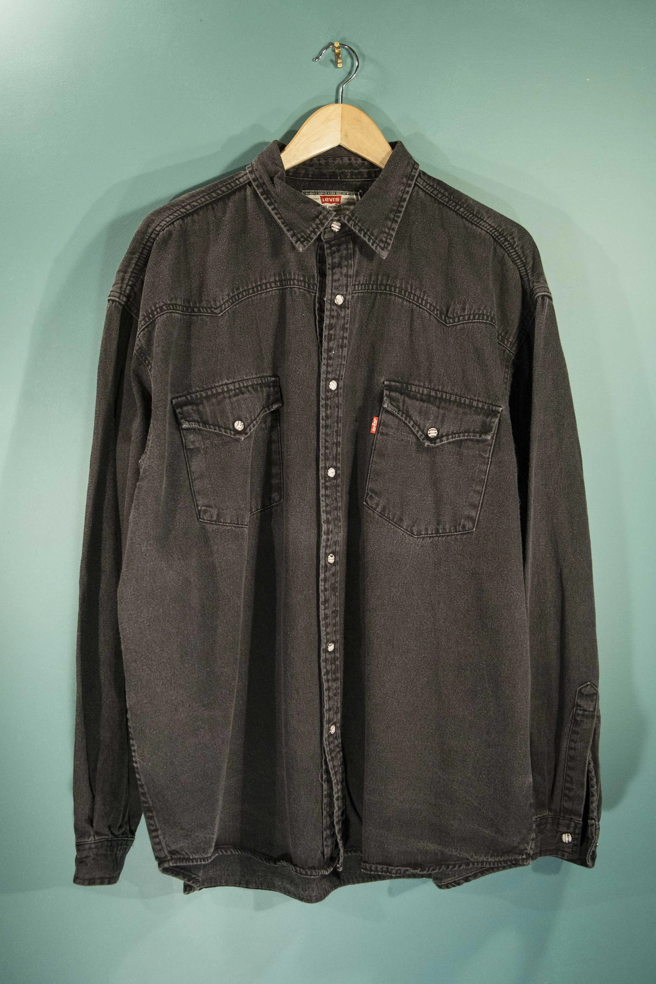 Chemise en jean Levi's noire vintage