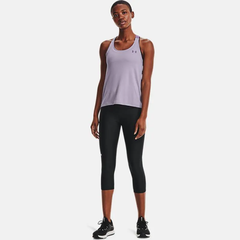 Corsaire taille haute pour femme Under Armour Heatgear - Noir/Blanc