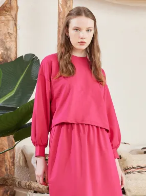 Crew neck - Pink - Cotton - Sweat-shirt