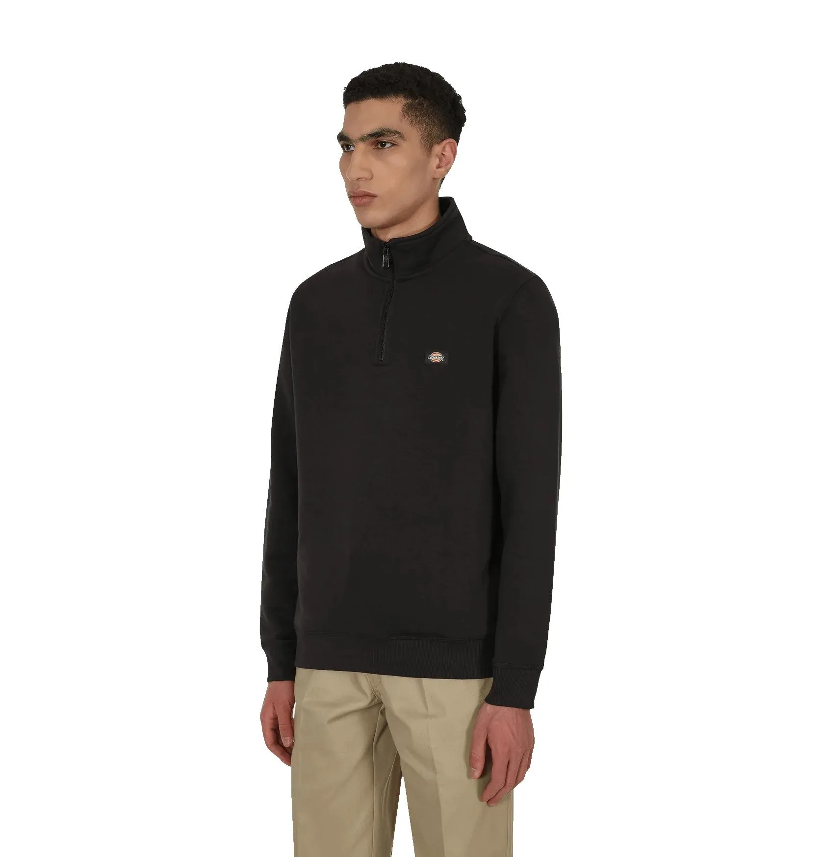 DICKIES OAKPORT QUATER ZIP SWEAT Noir
