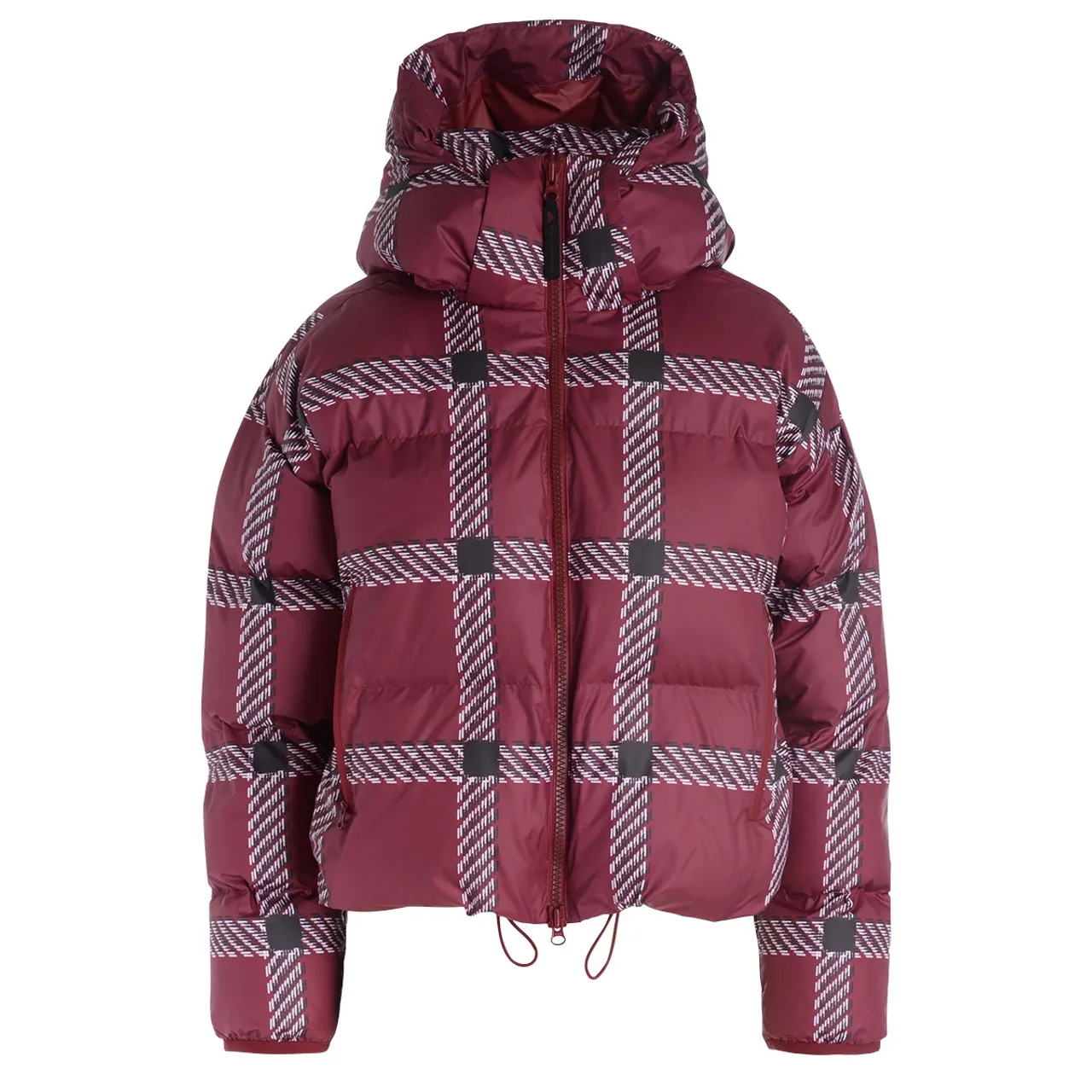 Doudoune Adidas by Stella McCartney en tissu technique rouge bordeaux