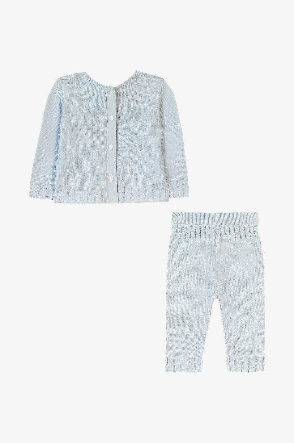 Ensemble pantalon et pull bébé en maille de coton