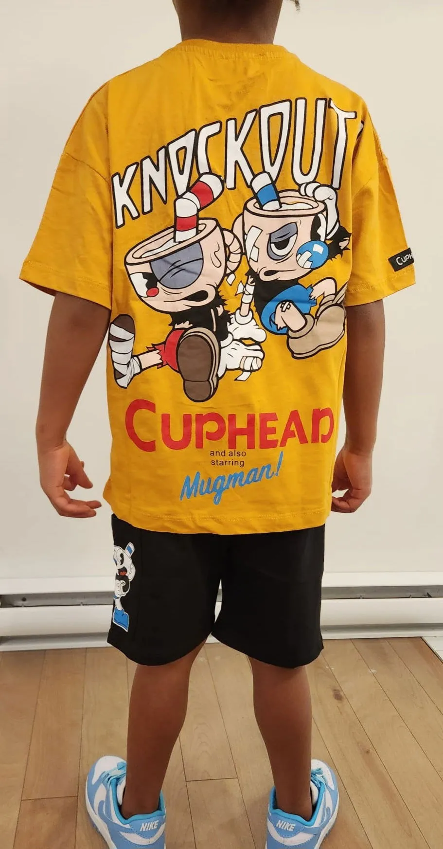 Ensemble short, bermuda et t-shirt imprimé WALLOP pour garcon de 5 à 14 ans