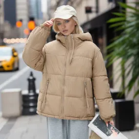 Femme - Veste à Capuche - Doublure Épaisse et Confortable - Veste Chau
