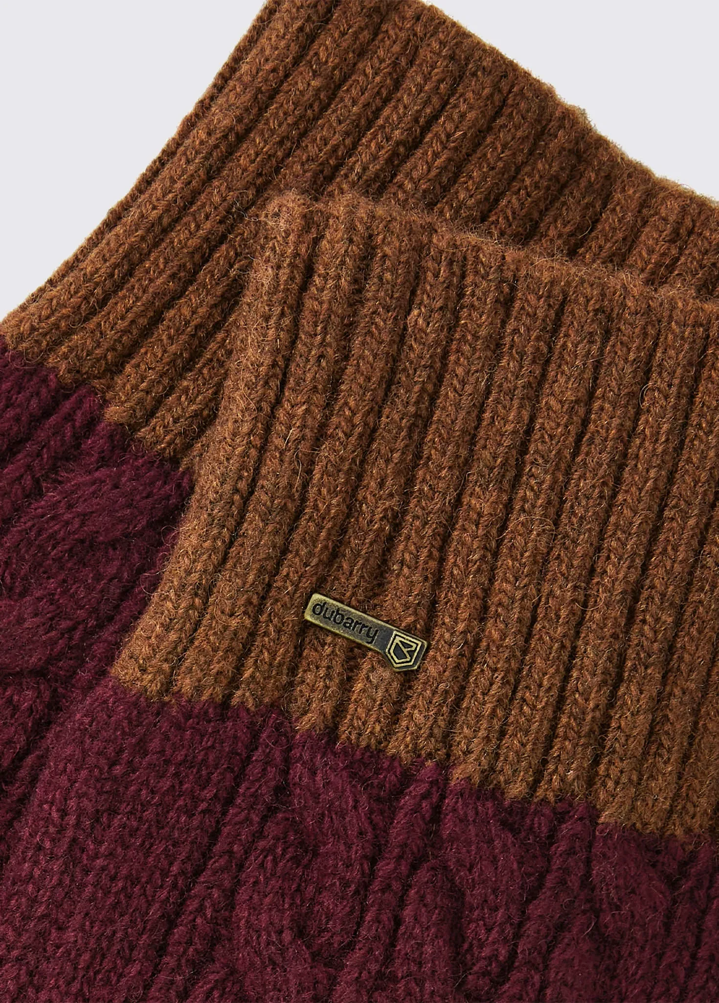 Gants tricotés Ballyhide - Ox Blood
