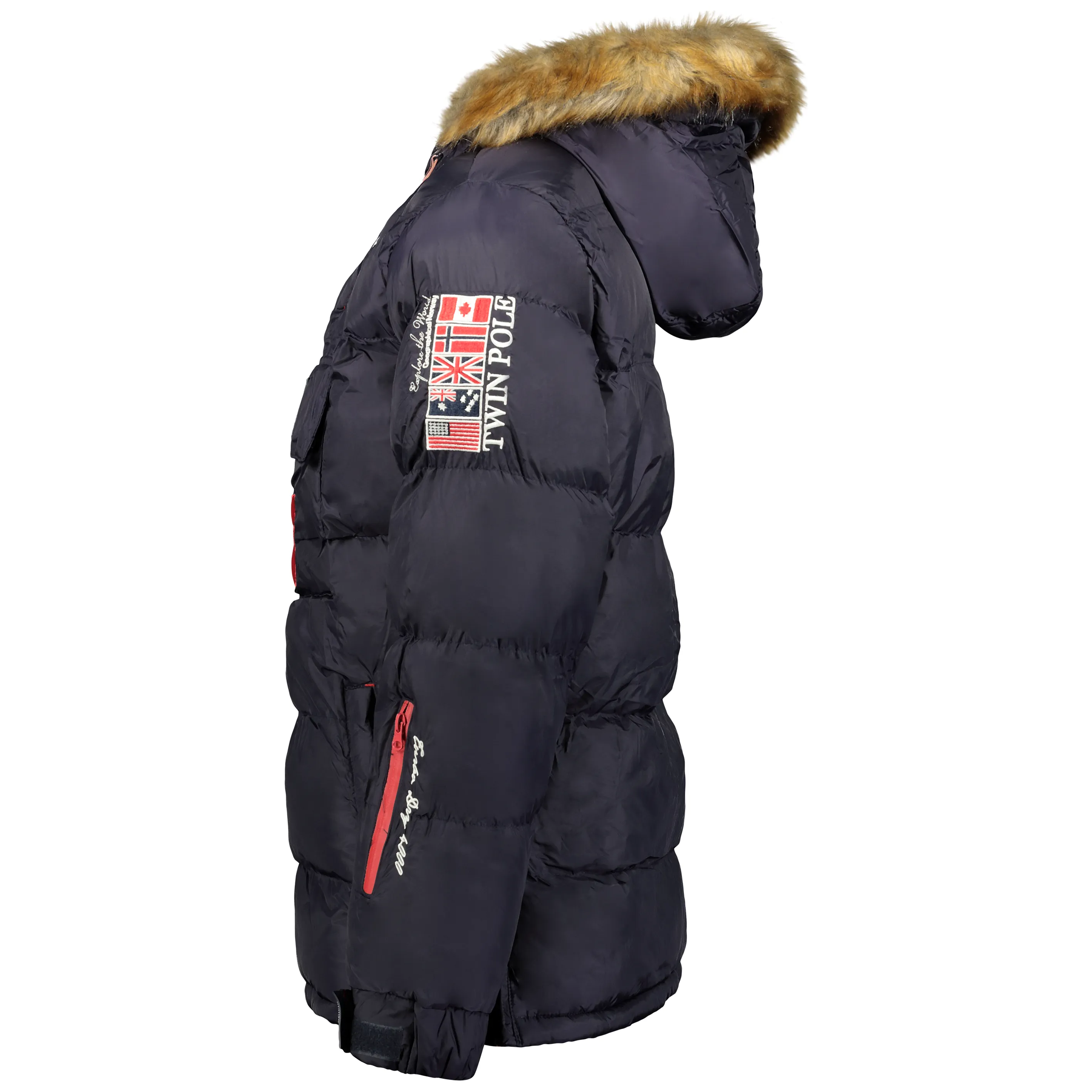 Geographical Norway Bilboquet Homme - Doudoune matelassée passe-tête Marine