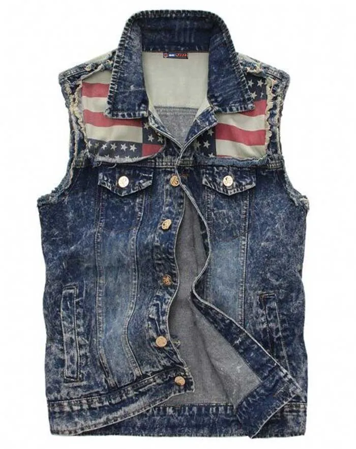 Gilet Cowboy Drapeau Américain
