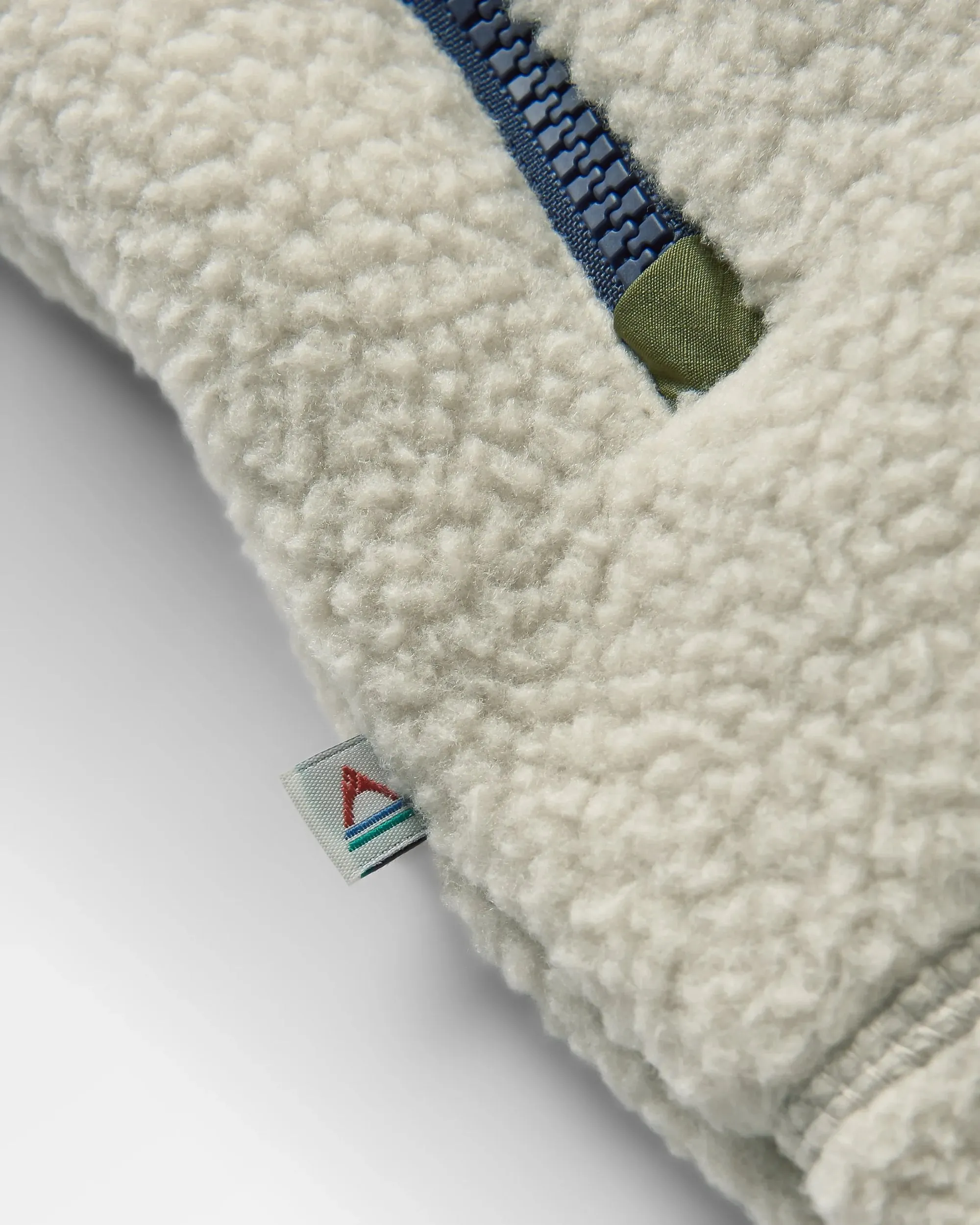 Gilet en polaire sherpa recyclée Offgrid - Avoine/Kaki
