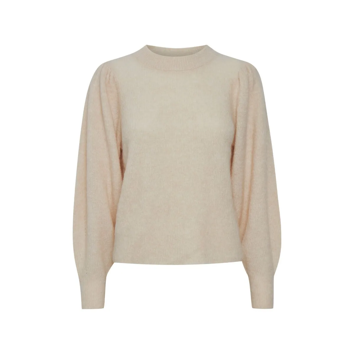Ichi - Pull maille fine écru pour femme