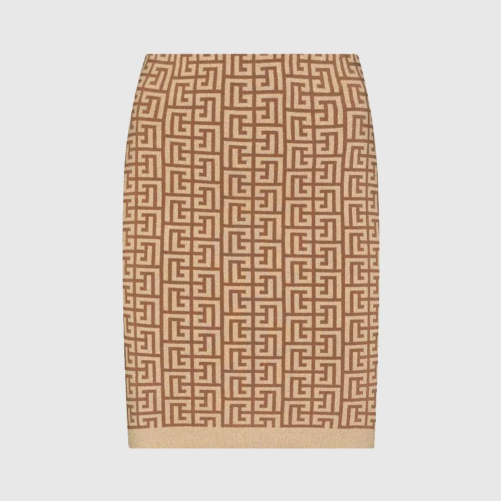Jupe courte monogrammé
