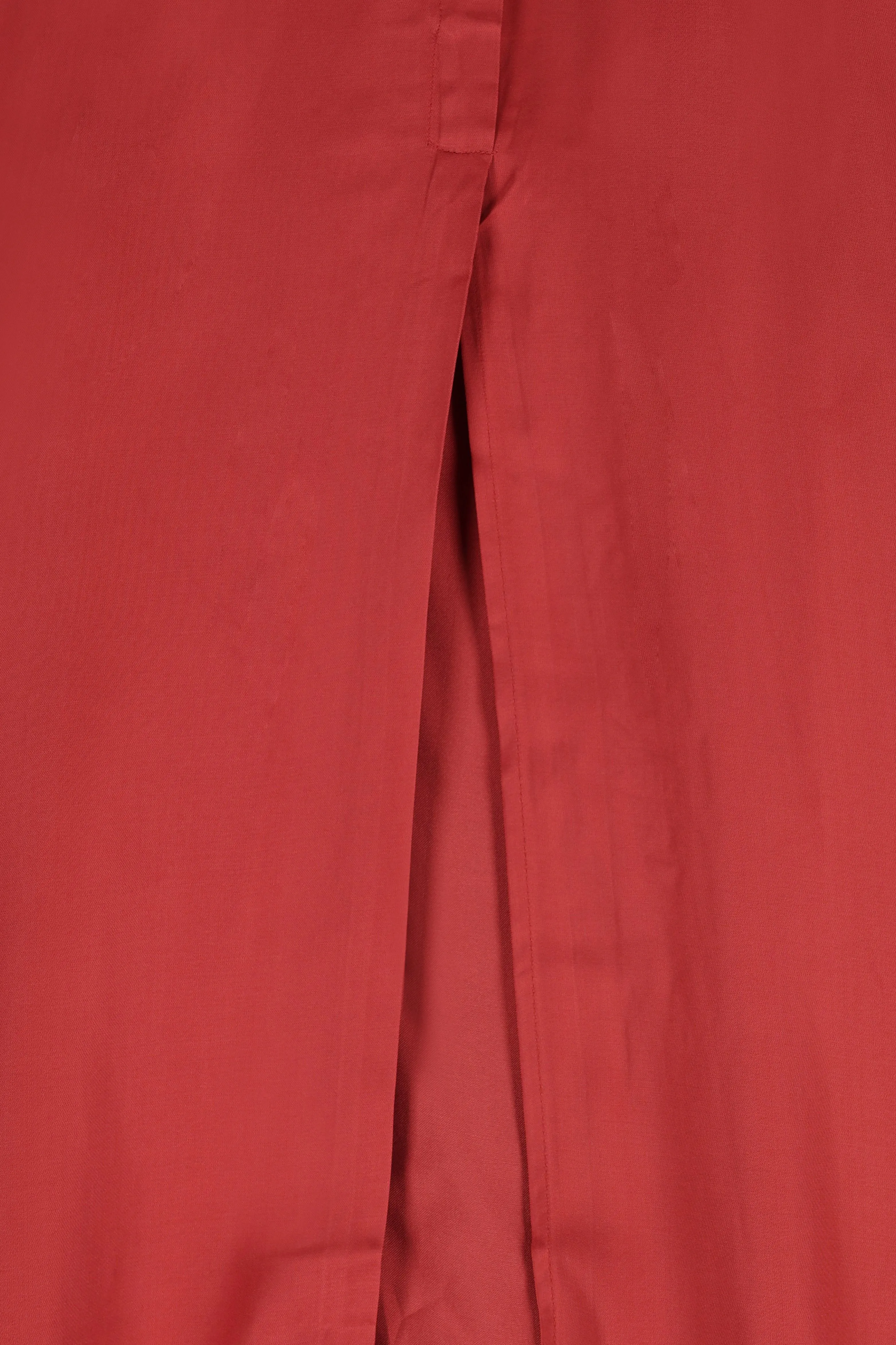 Jupe longue en satin - rouge
