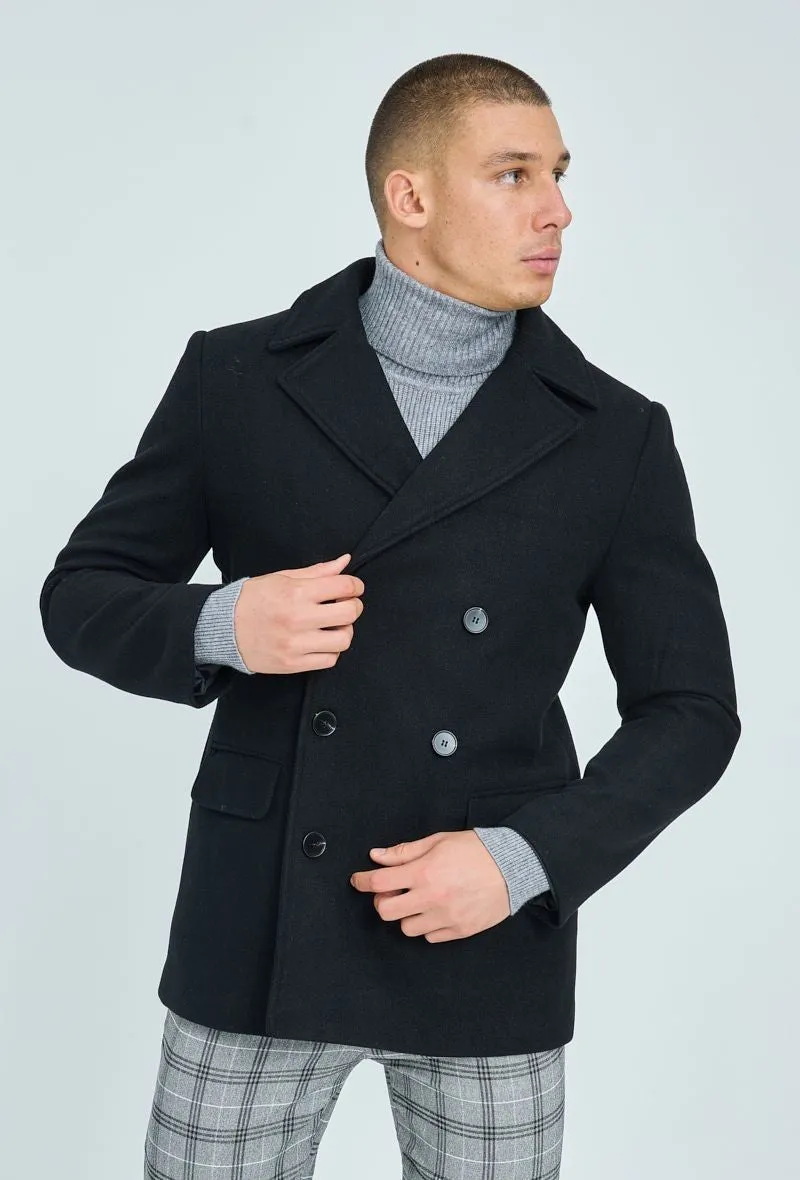Manteau classique à boutonnage croisé