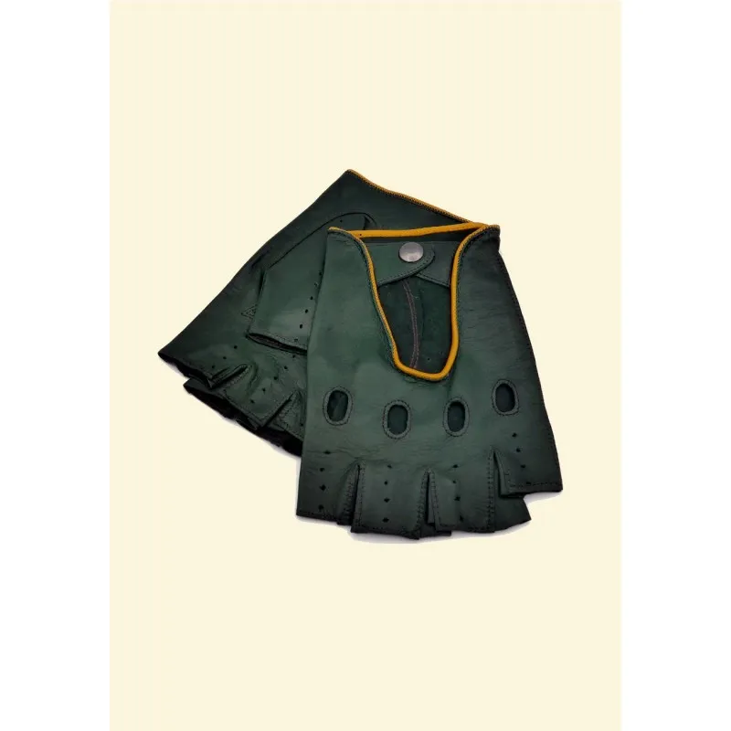 Mitaine classic driver vert jaune