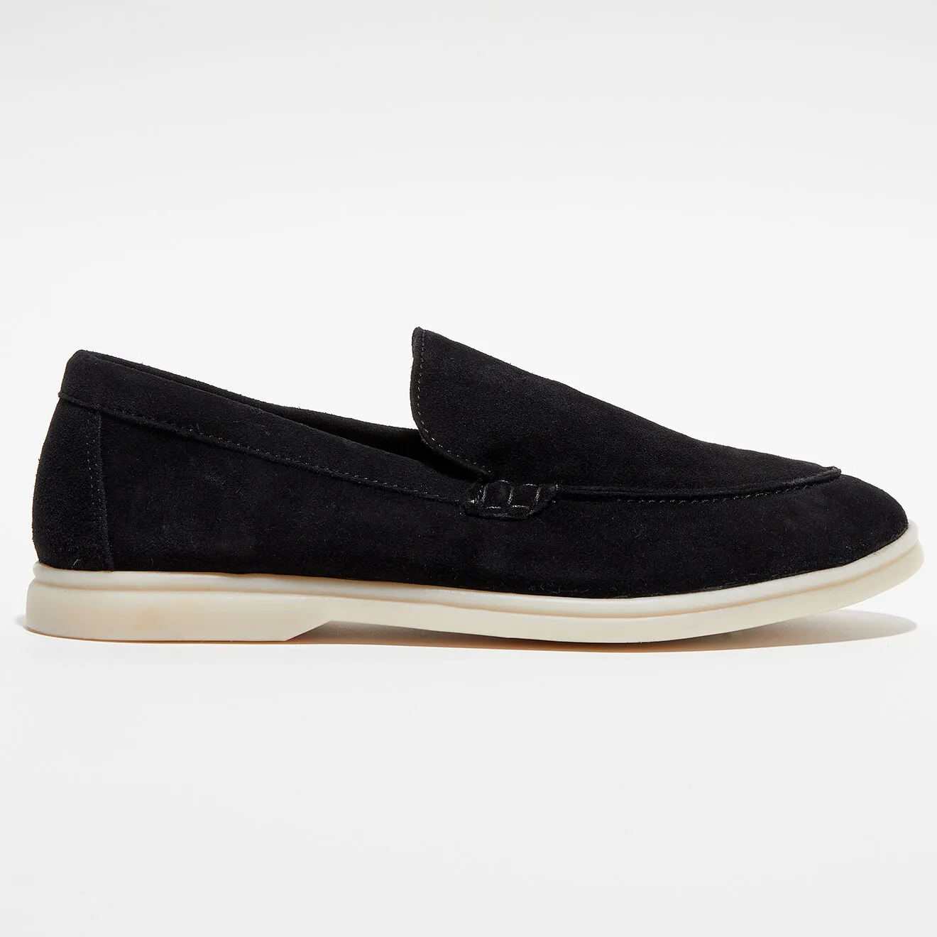 Mocassins en Velours de Cuir Jules noirs