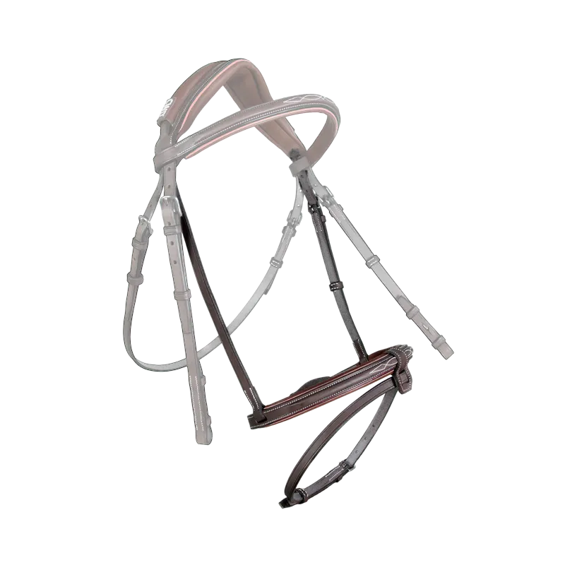 Muserolle française doublée 1/2 ronde surpiquée Sport Color