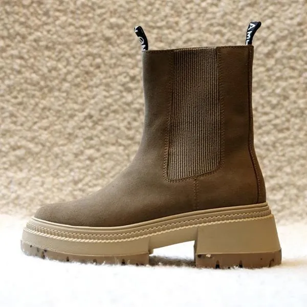 No Name - Boots - Strong Jodhpur Suede Tabac