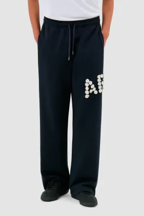 Pantalon à fleurs en crochet
