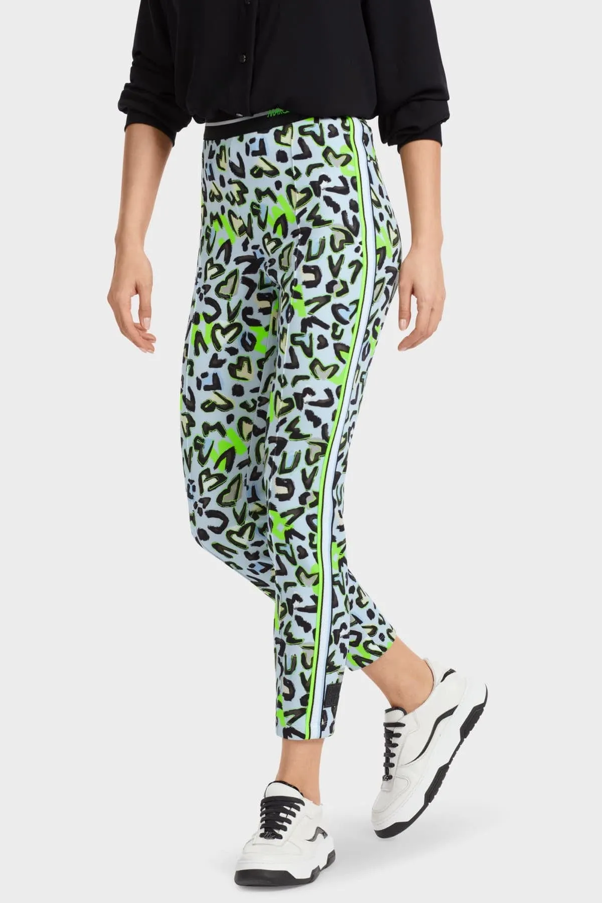 Pantalon étroit imprimé
