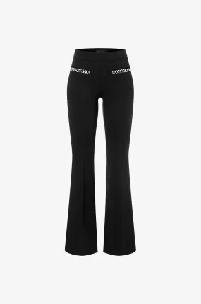 Pantalon évasé en Punto Milano Francis Chain