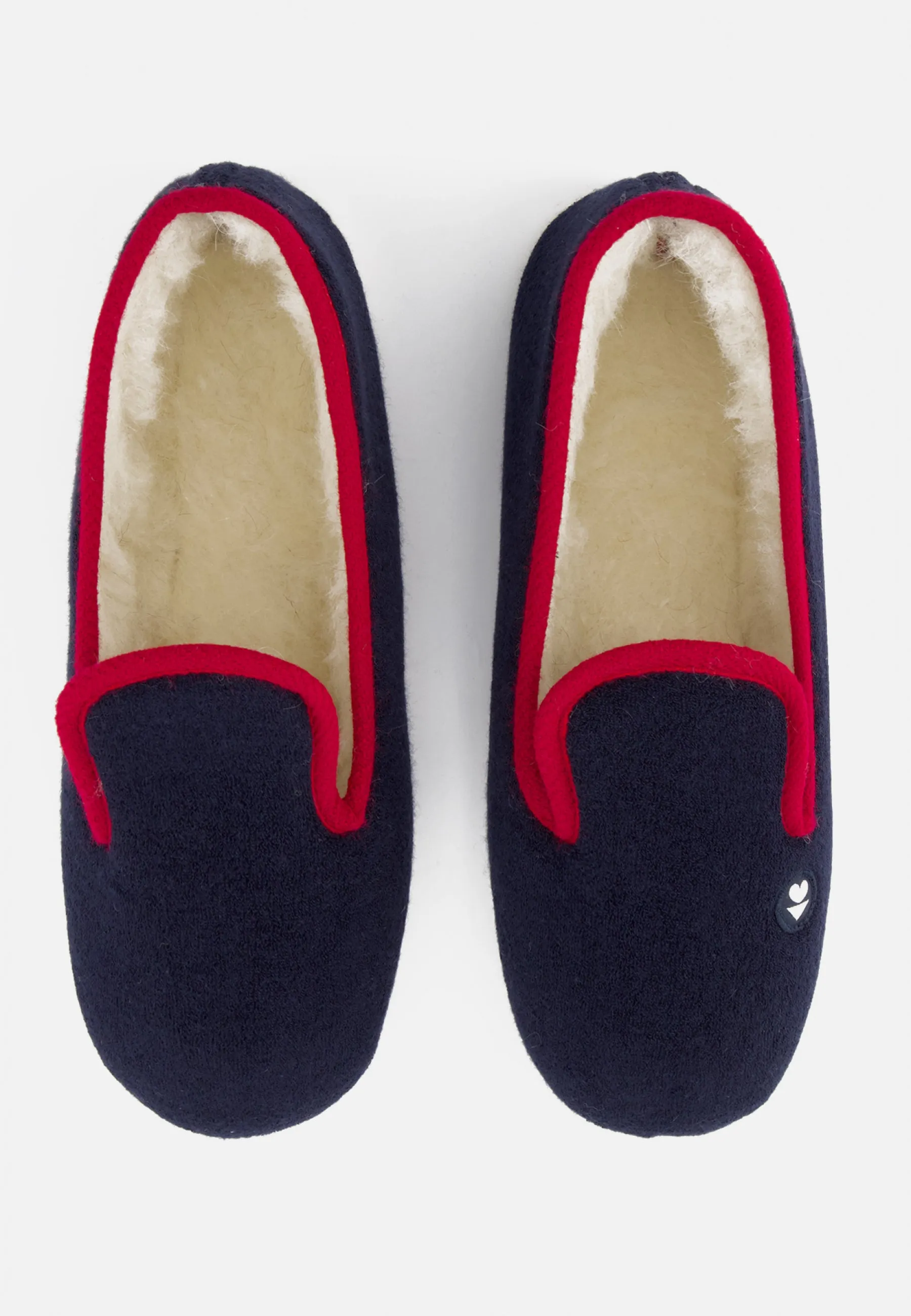Pantoufles Bouclette Marine