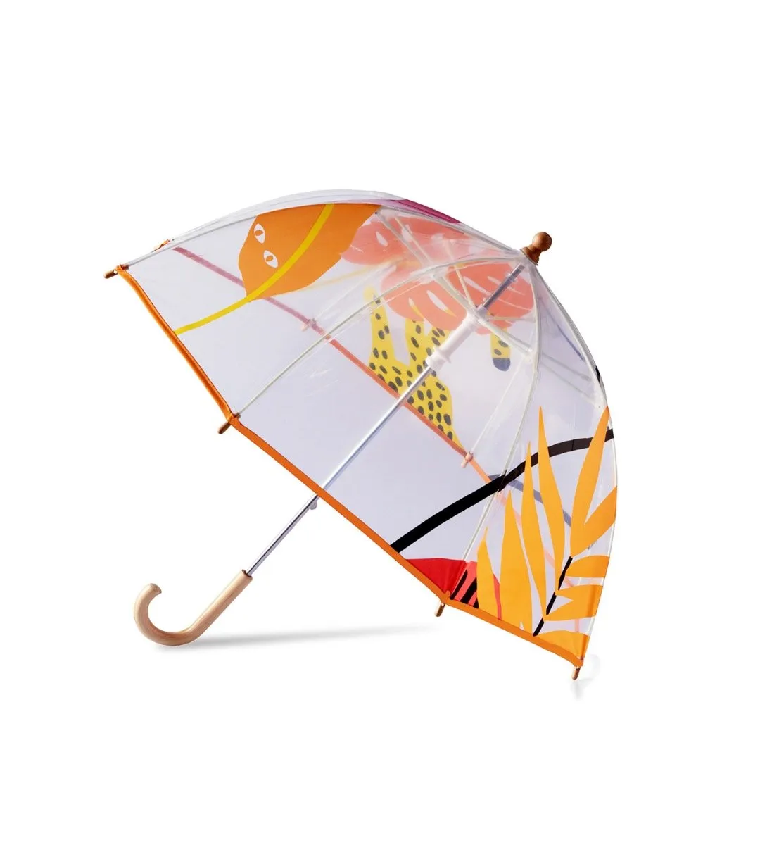 Parapluie enfant transparent jungle - KERALA ANATOLE PARIS