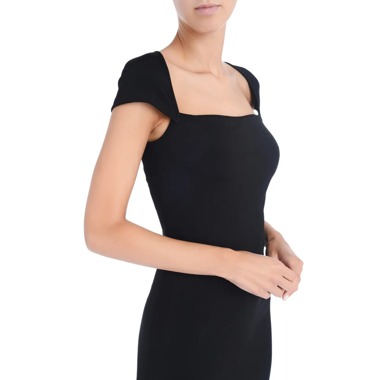 Pinko Robe midi en tissu technique noir