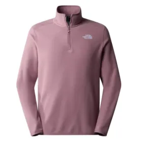 polaire the north face M 100 glacier 1/4 zip fawn grey