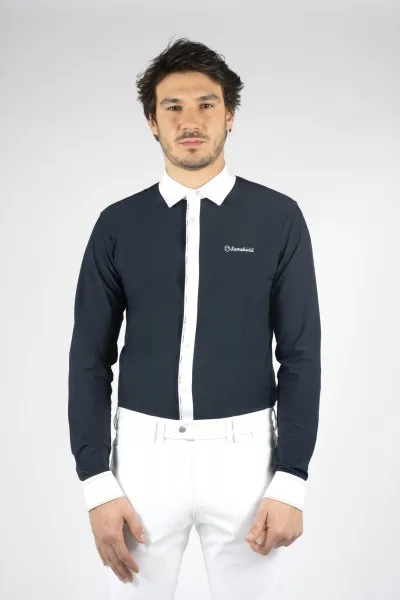 Polo concours ML Georges Navy