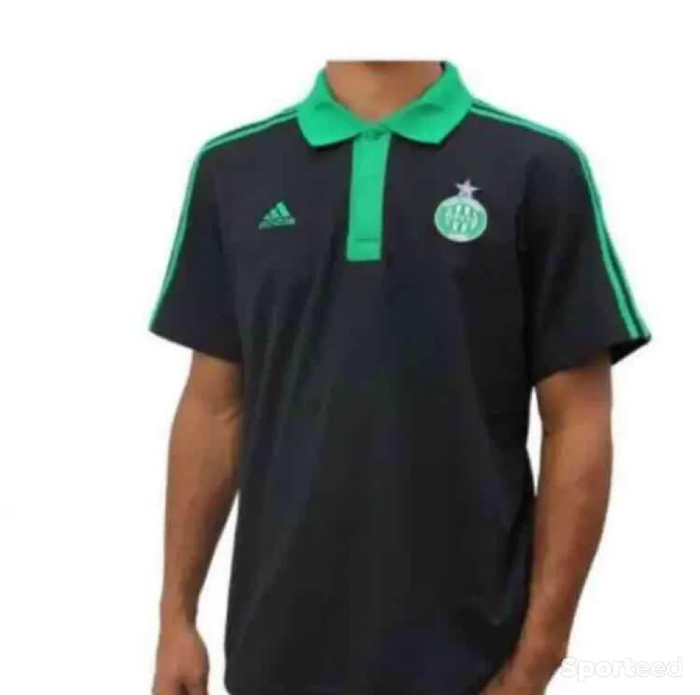 Polo Foot Adidas AS Saint Etienne Noir/Vert Homme Taille XS neuf et authentique Ajouté le : 03/09/2022