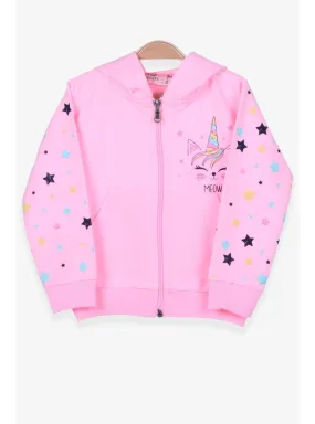 Powder Pink - Girls` Cardigan/Vest