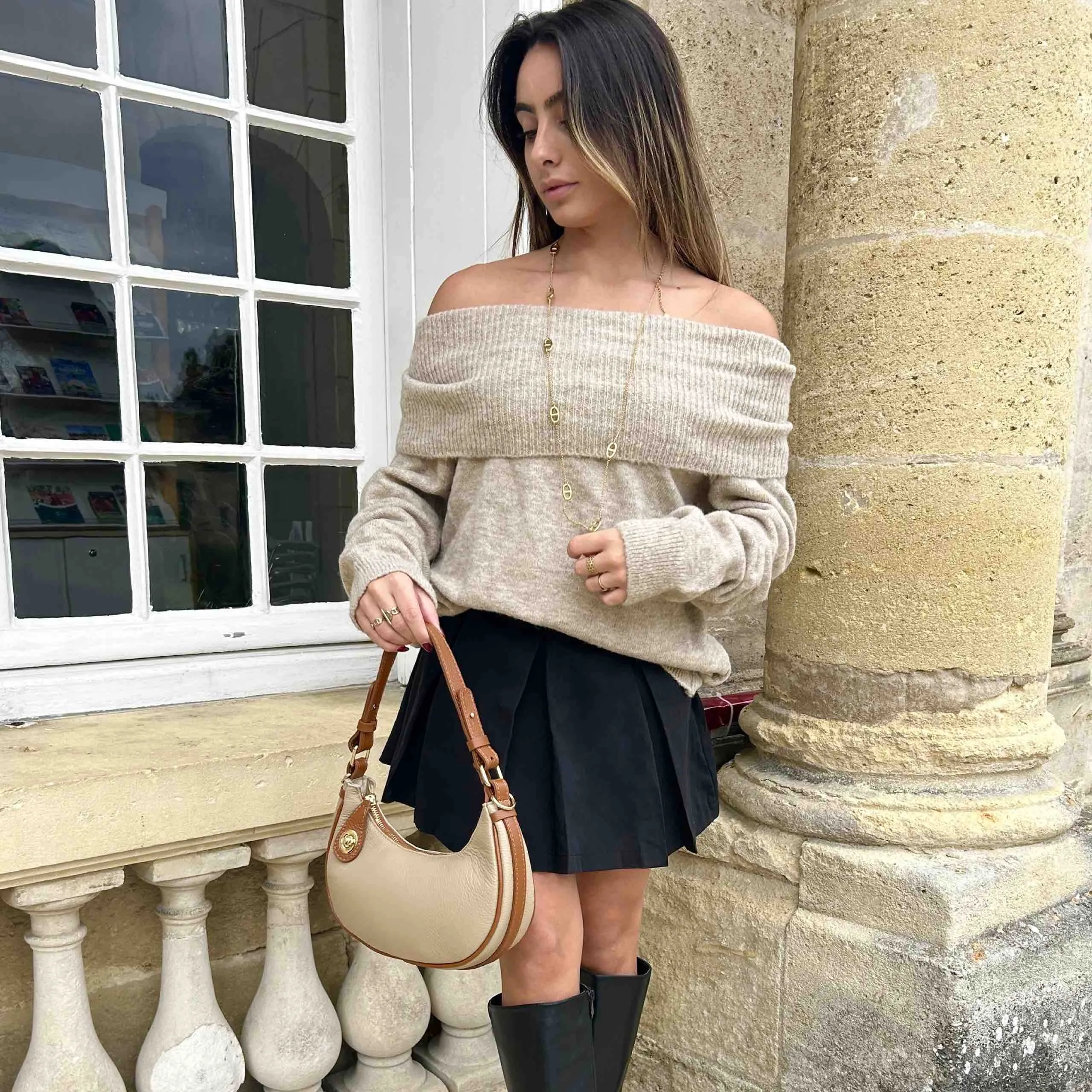 Pull BARDOT taupe